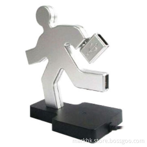 4-port USB Hub, 2.0 Version, Data Transfer Rate Reaches 480Mbps